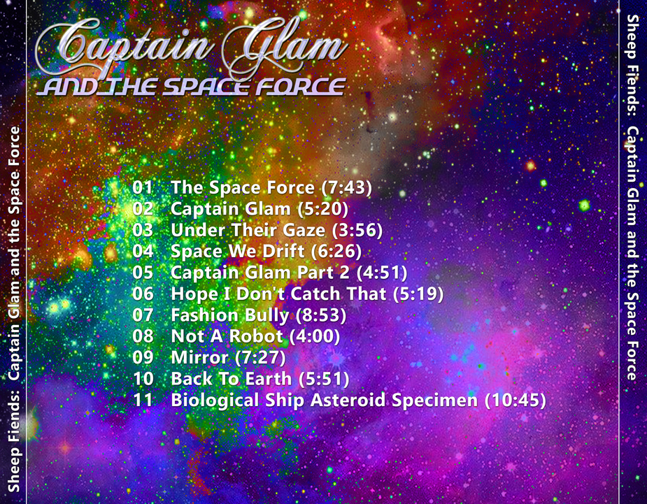Captain Glam and the Space Force tray artwork